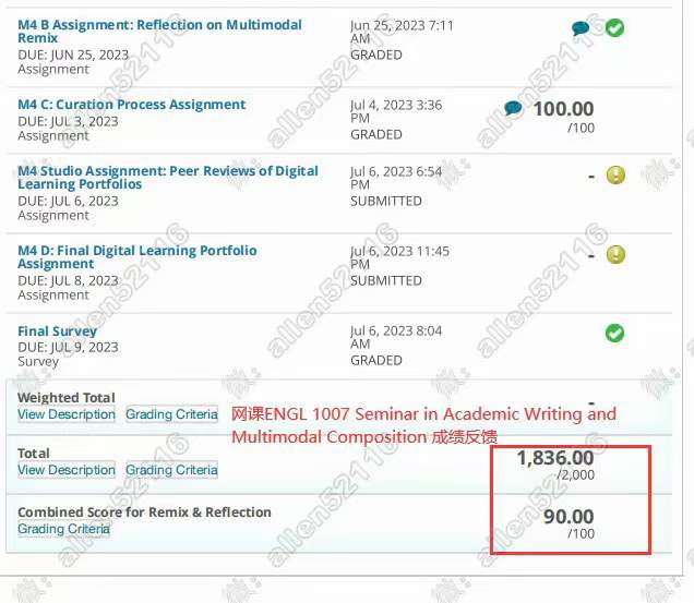 英語網(wǎng)課代修案例 英語網(wǎng)課代修案例